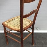Pair chairs cans d'estaminet XIXth