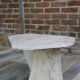 Brutalist design marble coffee table