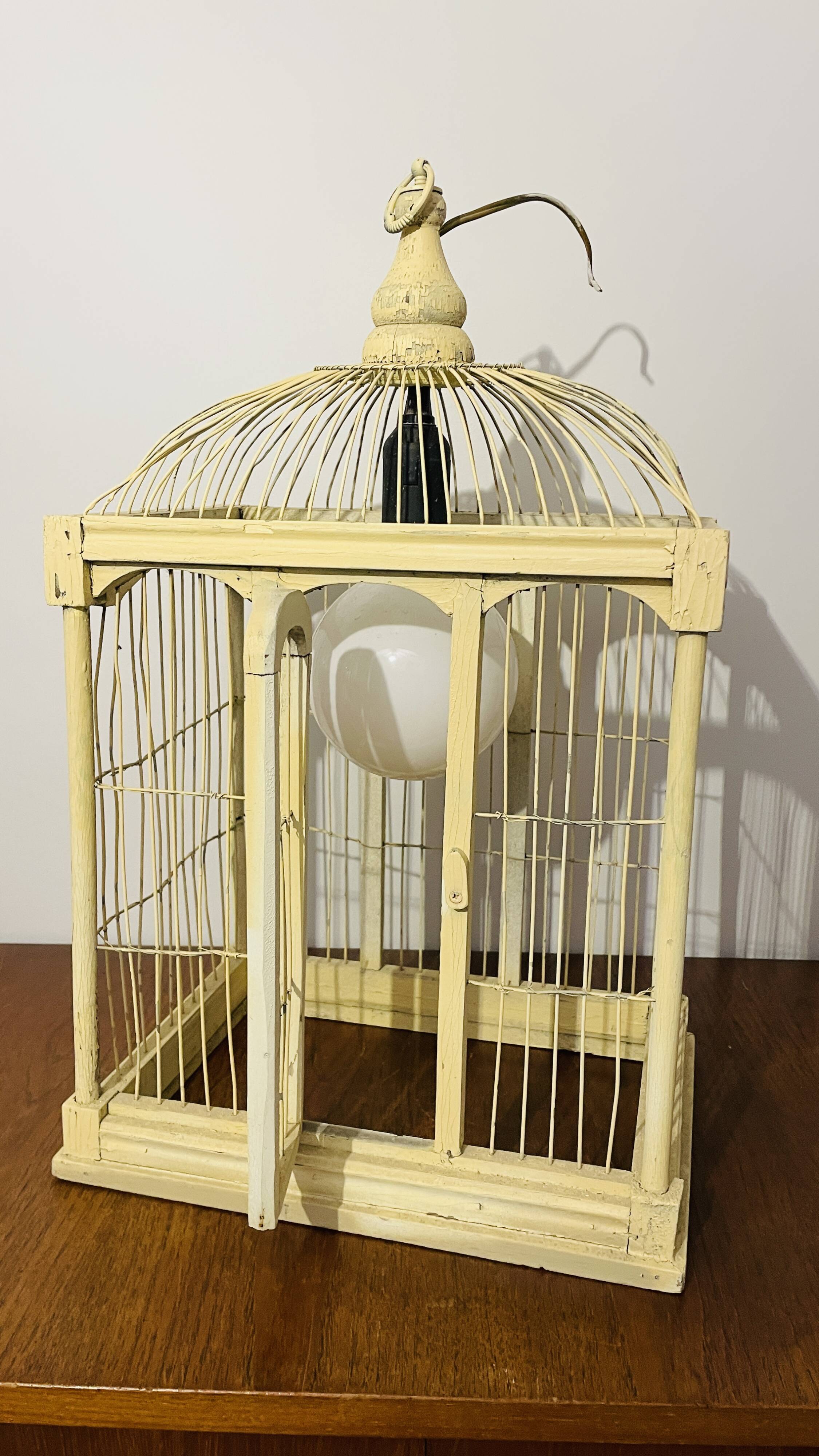 Vintage birdcage for decoration.