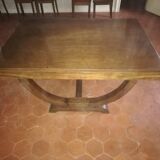 Art deco style dining room table and 6 chairs