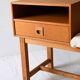 Chaise Gossip scandinave vintage avec tiroir