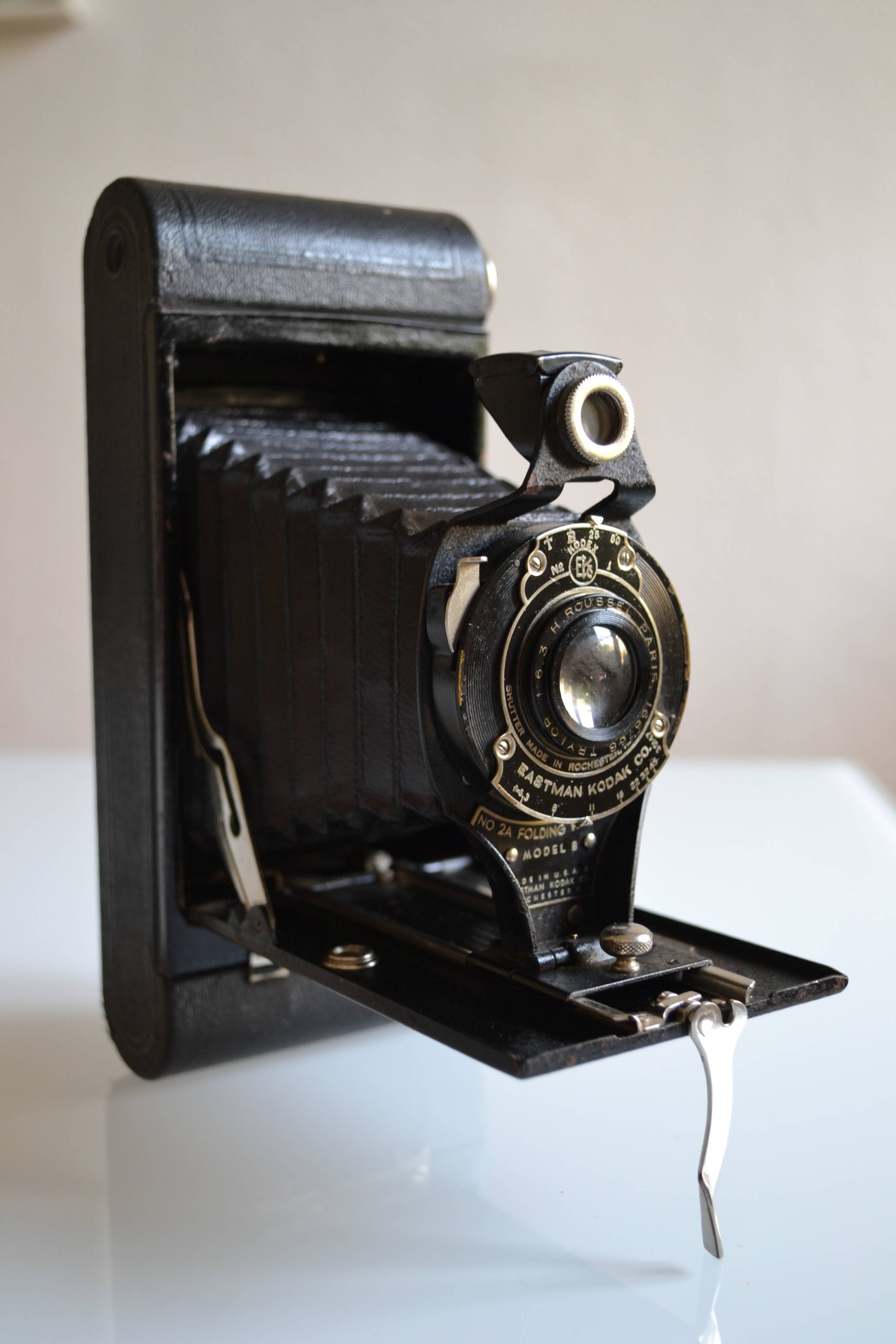 Eastman Kodak Co N° 2A Folding Hawk eye model B old bellows camera