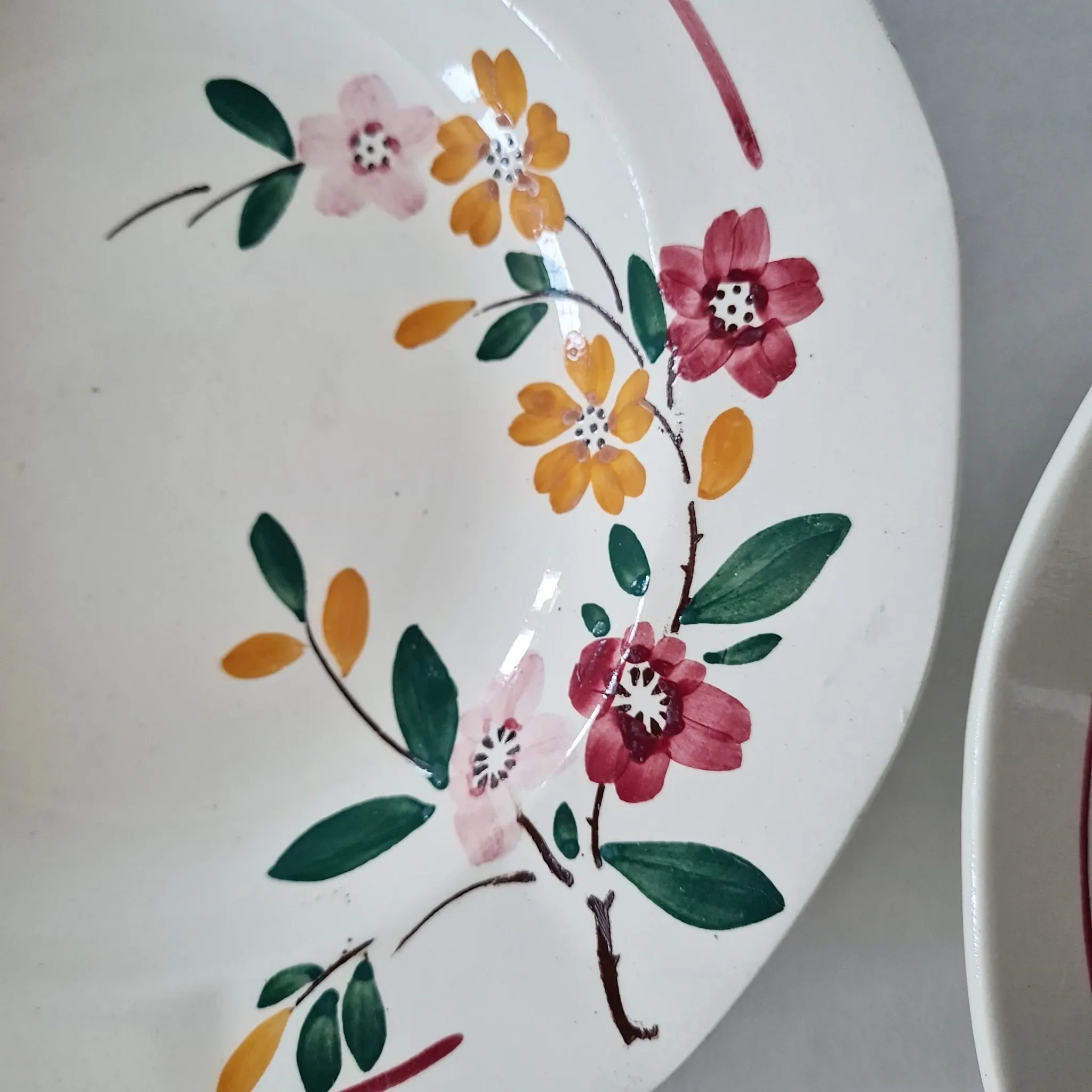 Service of 4 Deep Plates Sarreguemines / Bitche