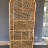 Vintage rattan bookcase