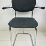 Grey cantilever chair
