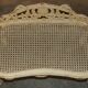 Antique French bergère window bench shabby chic