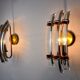 Pair of Venini wall lamps, Italy, 1970