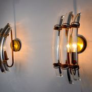 Pair of Venini wall lamps, Italy, 1970