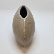 Vase lentille en céramique beige