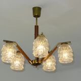 Scandinavian chandelier with five arms of light