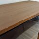 Teak bookshelf, sliding display + open storage, 60s/70s