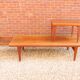 Danish teak wooden coffee table with hidden compartments, by Johannes Andersen for Trioh