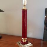 Lampe colonne De Schuyneter en laiton 1970