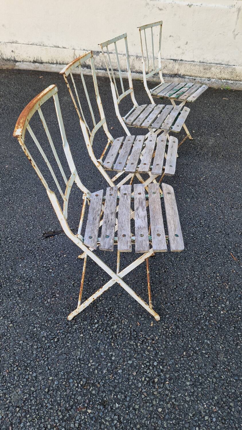 4 garden chairs