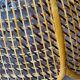 Rattan and cane lampshade in the shape of a flower from the 1970s.