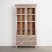 Vitrine en chêne, design danois, années 1980, production : Danemark