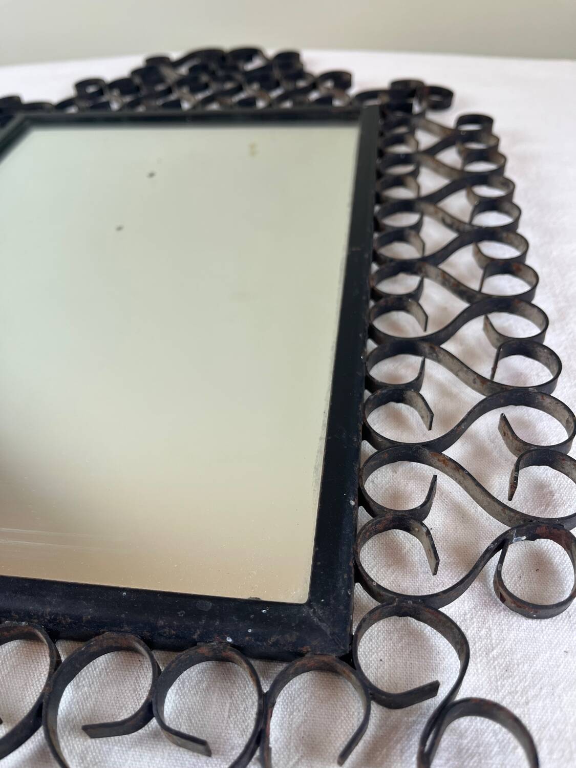 Wrought iron mirror Chaty Vallauris