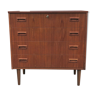 Danish teak chest of drawers with 4 drawers, 1960