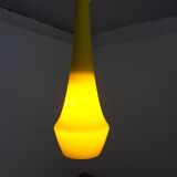 Yellow Teardrop Glass Ceiling Lamp from Holmegaard, Denmark, 1960s