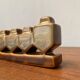 Brutalist Mid-Century Ceramic Candle Holder from German Workshop, 1960s