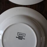 A Lot of 4 Yellow Orange Digoin Sarreguemines Scottish plates