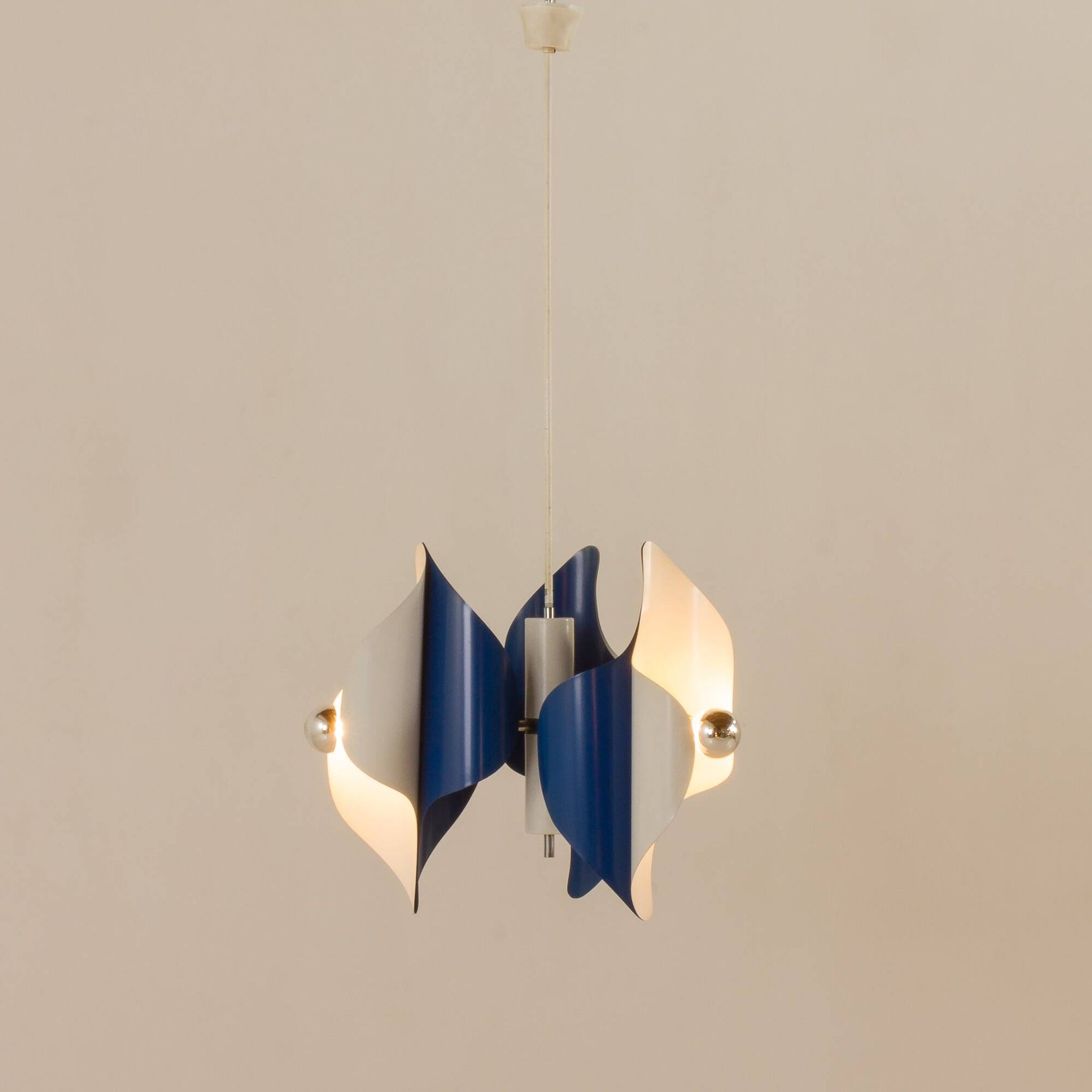 Chandelier de l'espace italien, années 1970