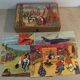 Old game of 24 wooden puzzle cubes from the 1950s
