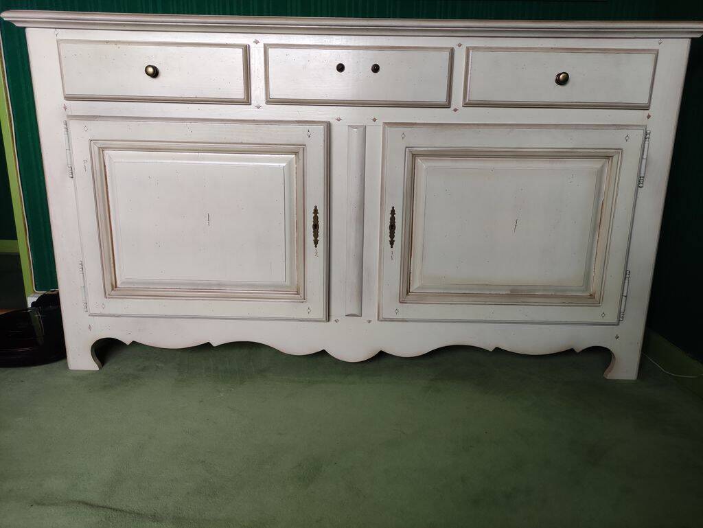 Buffet cérusé blanc