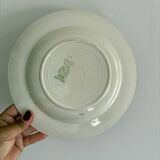 Set of 12 mismatched antique soup plates