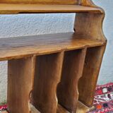 Oak bin shelf