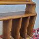 Oak bin shelf