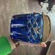 Antique cobalt blue crystal biscuit jar/candy box