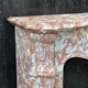 Louis XV Pompadour style fireplace in red Rance marble circa 1880