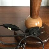 Art deco wooden lamp
