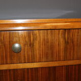 Art Deco period chest of drawers in walnut around 1930