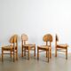DANISH WOODEN DINING CHAIRS PINE BY RAINER DAUMILLER, 1970s