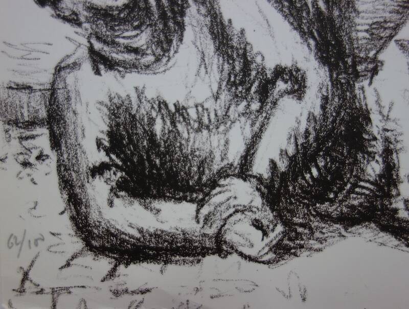 Jean HELION: Newspaper Readers - Original signed lithograph