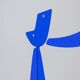 Antonine de Saint Pierre. Blue “Bugler” sculpture. Contemporary.