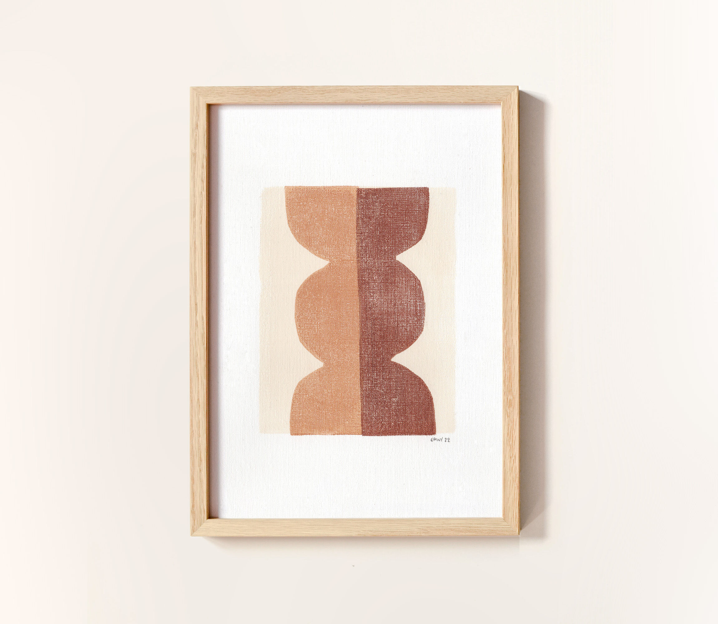 Painting on paper •Terracotta M709 • signed eawy