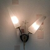 Large Pair of Vintage 70s Wall Lights