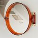 Vintage amber plexiglass mirror from the 70s