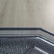 Art deco blue pressed glass tray