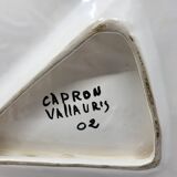 Colossal Roger Capron ceramic cup from the French Riviera, 1950s