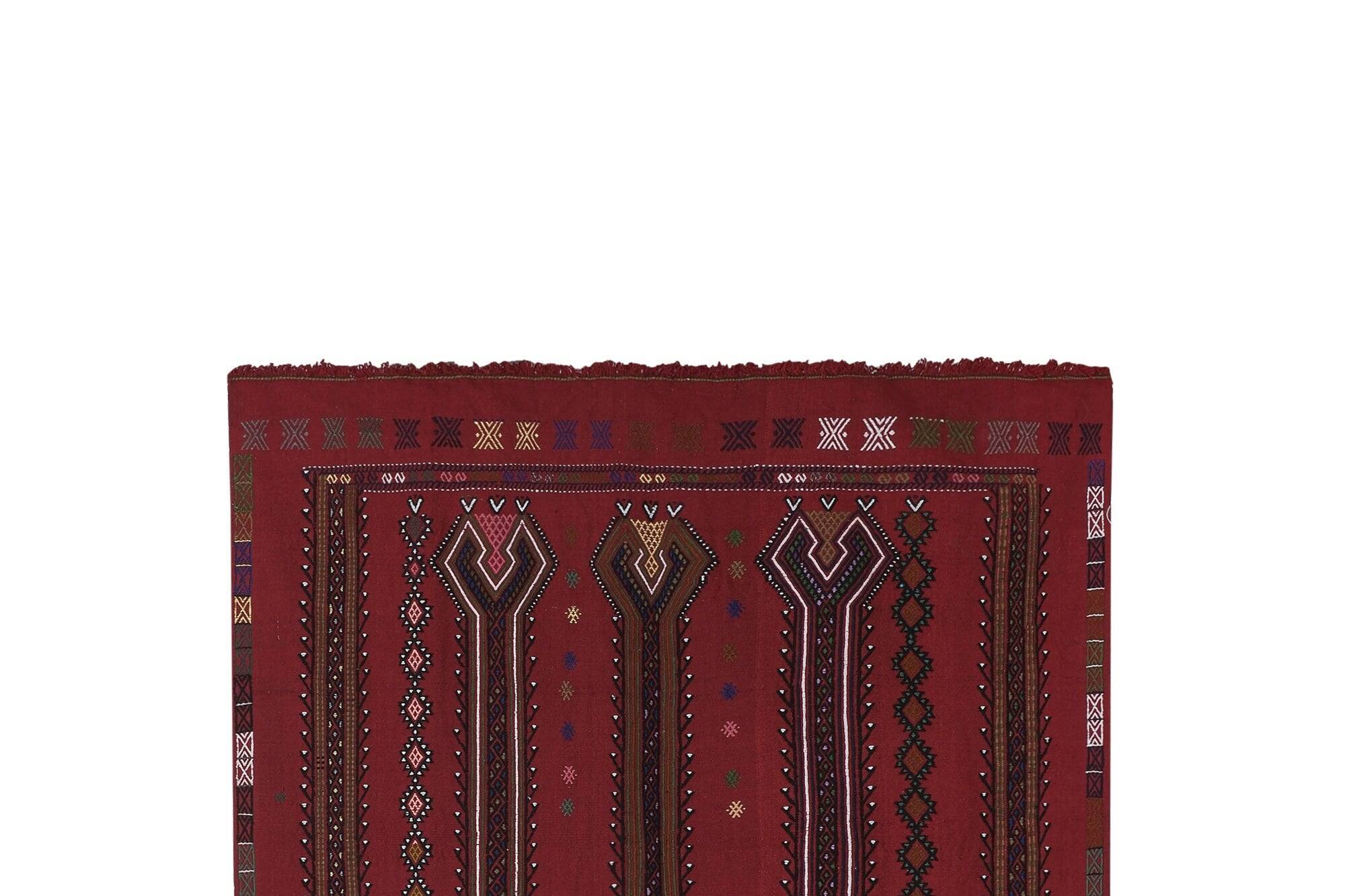 Vintage Turkish kilim, handwoven, 151x235 cm.