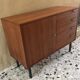 vintage storage unit in light walnut