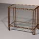Table d'appoint chaîne boho élégance industrielle, 1970