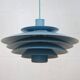 Unique blue coloured Nordic Pendant Lamp by Form Light model 52610, Denmark