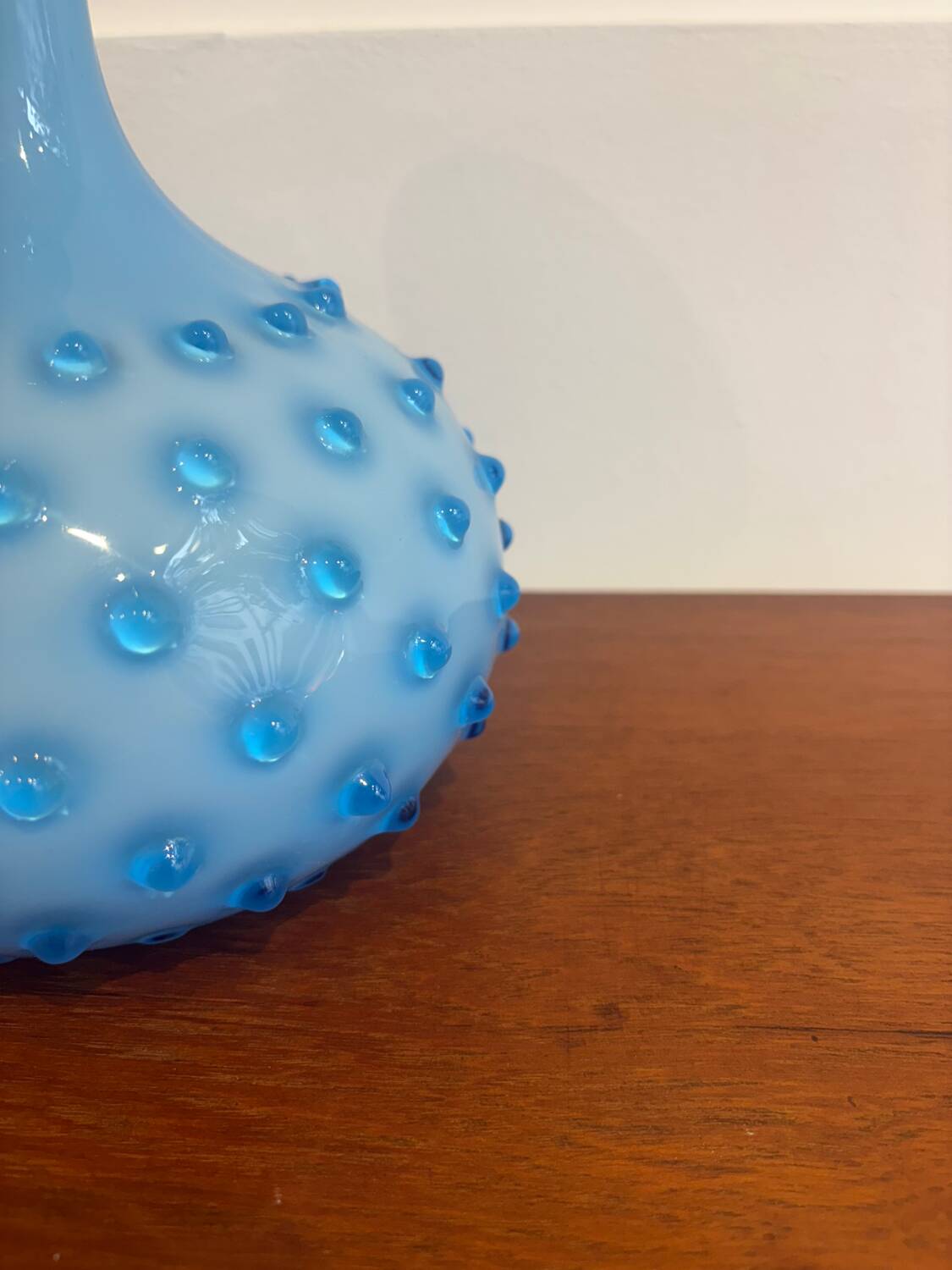 Vase en opaline florentine turquoise