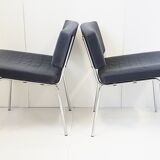 Set of 6 chairs "conseil" of Pierre Guariche for Meurop 1960