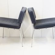 Suite de 6 chaises Conseil de Pierre Guariche pour Meurop 1960